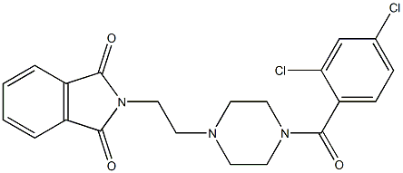 2-[2-[4-(2,4-dichlorobenzoyl)piperazin-1-yl]ethyl]isoindole-1,3-dione Struktur