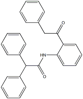 2,2-diphenyl-N-[2-(2-phenylacetyl)phenyl]acetamide Struktur