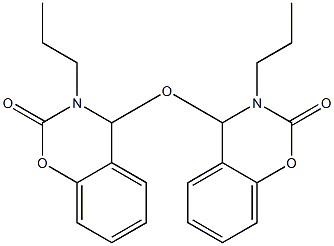 4-[(2-oxo-3-propyl-4H-1,3-benzoxazin-4-yl)oxy]-3-propyl-4H-1,3-benzoxazin-2-one Struktur