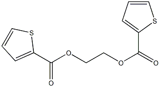 2-(thiophene-2-carbonyloxy)ethyl thiophene-2-carboxylate Struktur