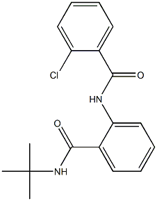 N-tert-butyl-2-[(2-chlorobenzoyl)amino]benzamide Structure