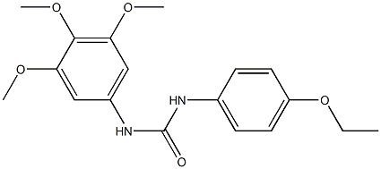 1-(4-ethoxyphenyl)-3-(3,4,5-trimethoxyphenyl)urea Struktur