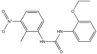 1-(2-ethoxyphenyl)-3-(2-methyl-3-nitrophenyl)urea Struktur