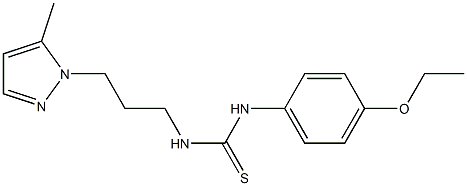 1-(4-ethoxyphenyl)-3-[3-(5-methylpyrazol-1-yl)propyl]thiourea Struktur