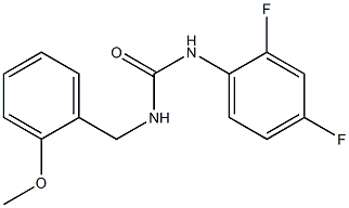 1-(2,4-difluorophenyl)-3-[(2-methoxyphenyl)methyl]urea Struktur