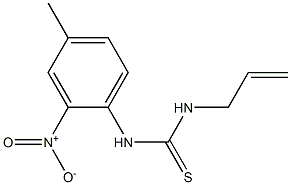 1-(4-methyl-2-nitrophenyl)-3-prop-2-enylthiourea Struktur