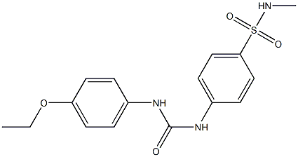 1-(4-ethoxyphenyl)-3-[4-(methylsulfamoyl)phenyl]urea Struktur