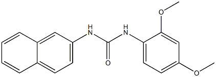 1-(2,4-dimethoxyphenyl)-3-naphthalen-2-ylurea Struktur