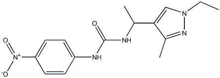 1-[1-(1-ethyl-3-methylpyrazol-4-yl)ethyl]-3-(4-nitrophenyl)urea