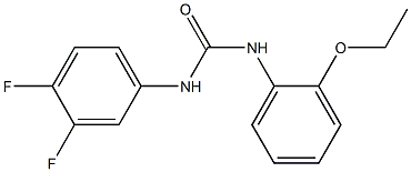 1-(3,4-difluorophenyl)-3-(2-ethoxyphenyl)urea Struktur