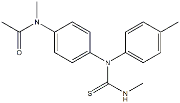 N-methyl-N-[4-[(4-methylphenyl)methylcarbamothioylamino]phenyl]acetamide Struktur