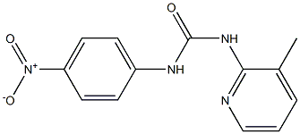 1-(3-methylpyridin-2-yl)-3-(4-nitrophenyl)urea Struktur