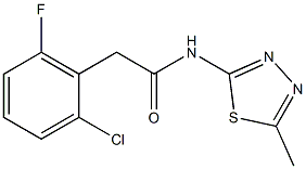 2-(2-chloro-6-fluorophenyl)-N-(5-methyl-1,3,4-thiadiazol-2-yl)acetamide