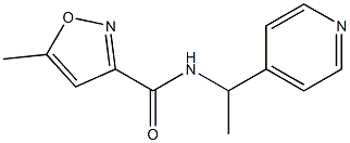 5-methyl-N-(1-pyridin-4-ylethyl)-1,2-oxazole-3-carboxamide Struktur