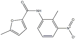 5-methyl-N-(2-methyl-3-nitrophenyl)furan-2-carboxamide Struktur