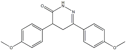 3,5-bis(4-methoxyphenyl)-4,5-dihydro-1H-pyridazin-6-one Struktur