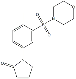 1-(4-methyl-3-morpholin-4-ylsulfonylphenyl)pyrrolidin-2-one