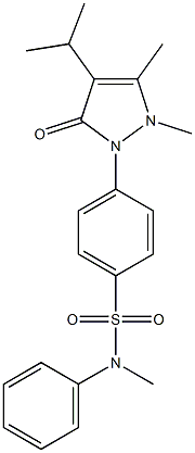 4-(2,3-dimethyl-5-oxo-4-propan-2-ylpyrazol-1-yl)-N-methyl-N-phenylbenzenesulfonamide