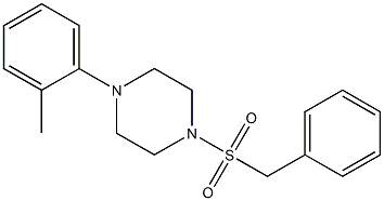 1-benzylsulfonyl-4-(2-methylphenyl)piperazine Struktur