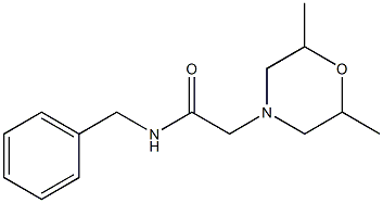 N-benzyl-2-(2,6-dimethylmorpholin-4-yl)acetamide Struktur