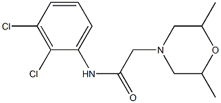 N-(2,3-dichlorophenyl)-2-(2,6-dimethylmorpholin-4-yl)acetamide Struktur