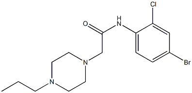 N-(4-bromo-2-chlorophenyl)-2-(4-propylpiperazin-1-yl)acetamide