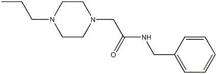 N-benzyl-2-(4-propylpiperazin-1-yl)acetamide Struktur