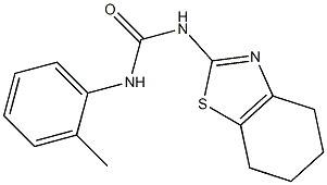 1-(2-methylphenyl)-3-(4,5,6,7-tetrahydro-1,3-benzothiazol-2-yl)urea Struktur