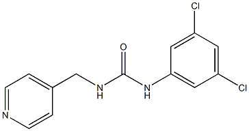 1-(3,5-dichlorophenyl)-3-(pyridin-4-ylmethyl)urea Struktur