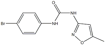 1-(4-bromophenyl)-3-(5-methyl-1,2-oxazol-3-yl)urea Struktur