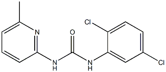 1-(2,5-dichlorophenyl)-3-(6-methylpyridin-2-yl)urea Struktur