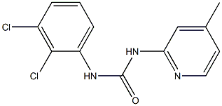 1-(2,3-dichlorophenyl)-3-(4-methylpyridin-2-yl)urea Struktur