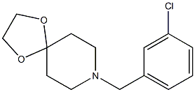 8-[(3-chlorophenyl)methyl]-1,4-dioxa-8-azaspiro[4.5]decane Struktur