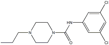 N-(3,5-dichlorophenyl)-4-propylpiperazine-1-carboxamide Struktur