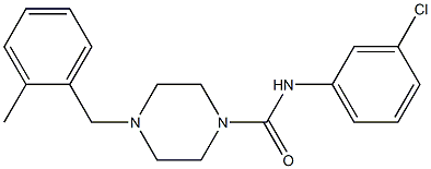 N-(3-chlorophenyl)-4-[(2-methylphenyl)methyl]piperazine-1-carboxamide|