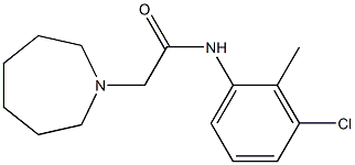 2-(azepan-1-yl)-N-(3-chloro-2-methylphenyl)acetamide Struktur