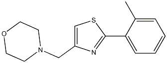 4-[[2-(2-methylphenyl)-1,3-thiazol-4-yl]methyl]morpholine Struktur