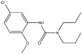 3-(5-chloro-2-methoxyphenyl)-1,1-dipropylurea Struktur