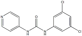 1-(3,5-dichlorophenyl)-3-pyridin-4-ylurea Struktur