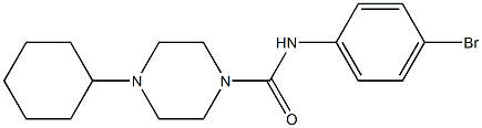 N-(4-bromophenyl)-4-cyclohexylpiperazine-1-carboxamide Struktur