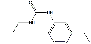 1-(3-ethylphenyl)-3-propylurea Struktur