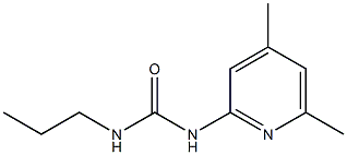 1-(4,6-dimethylpyridin-2-yl)-3-propylurea Struktur