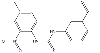 1-(3-acetylphenyl)-3-(4-methyl-2-nitrophenyl)thiourea Struktur