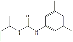 1-butan-2-yl-3-(3,5-dimethylphenyl)urea Struktur