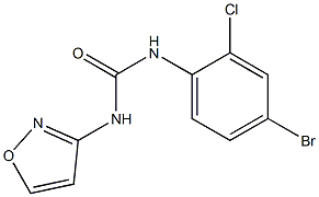 1-(4-bromo-2-chlorophenyl)-3-(1,2-oxazol-3-yl)urea Struktur