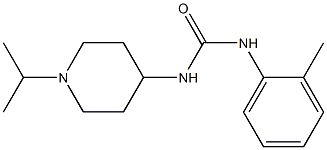 1-(2-methylphenyl)-3-(1-propan-2-ylpiperidin-4-yl)urea Struktur