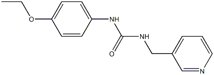 1-(4-ethoxyphenyl)-3-(pyridin-3-ylmethyl)urea Struktur