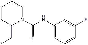 2-ethyl-N-(3-fluorophenyl)piperidine-1-carboxamide Struktur