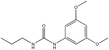 1-(3,5-dimethoxyphenyl)-3-propylurea Struktur