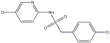 1-(4-chlorophenyl)-N-(5-chloropyridin-2-yl)methanesulfonamide Struktur